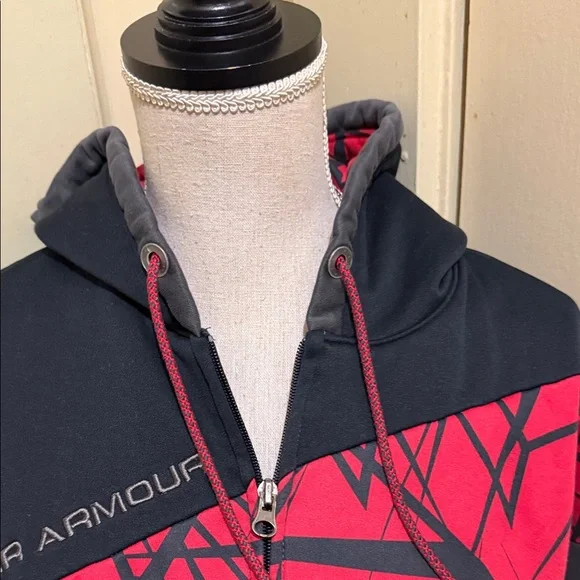 Under Armour Black and Red Graphic Hoodie - Picture 7 of 7